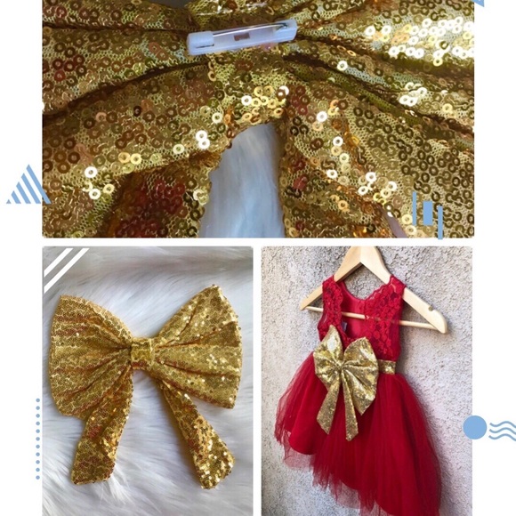 NWT Girls Red Formal Party Boutique Dress - Picture 8 of 8